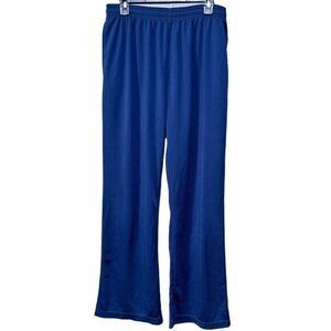 Reebok Mens Elastic Waist Pockets‎ Athletic Gym Running Track Pants Blue Large